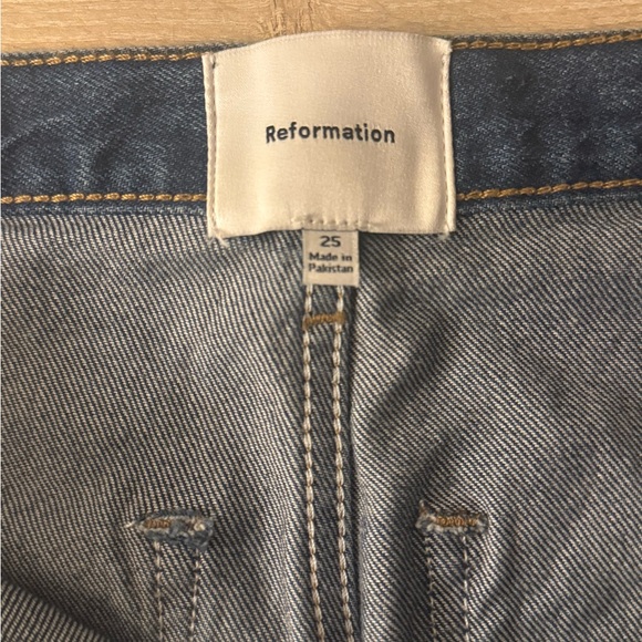 Reformation Dark Blue Flare Jeans - Picture 6 of 7